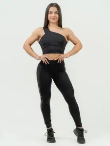 Nebbia High Support Sports Bra INTENSE Asymmetric Black L Fitness Underwear