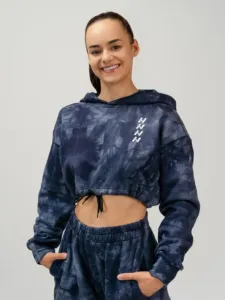 Nebbia Re-Fresh Women’s Crop Hoodie Sweatshirt Blue #1712772