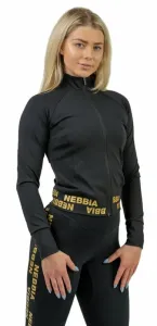 Nebbia Zip-Up Jacket INTENSE Warm-Up Black/Gold L Fitness Sweatshirt
