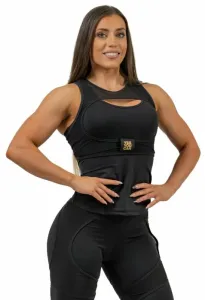 Nebbia Compression Top INTENSE Ultra Black/Gold L Fitness Underwear