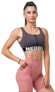 Nebbia Smart Zip Front Sports Bra Marron L Fitness Underwear