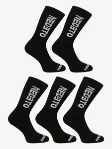 Nedeto Set of 5 pairs of socks Black #1787896