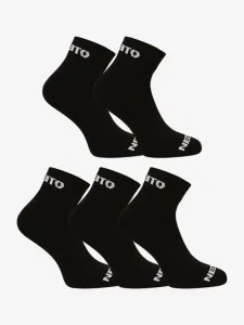 Nedeto Set of 5 pairs of socks Black #1821164
