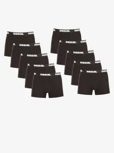 Nedeto Rebel Boxer shorts 10 pcs Black #1814311