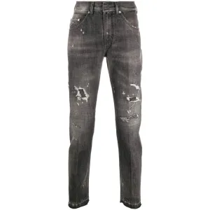 Neil Barrett Men's Distressed Jeans Black 30W