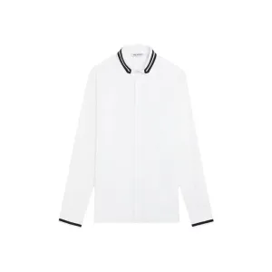Neil Barrett Men's Collar Stripe Shirt White M