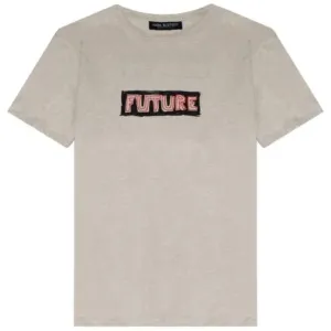 Neil Barrett Men's Future Print T-shirt Cream Large