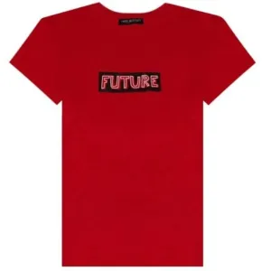 Neil Barrett Men's Future Print T-shirt Red XL