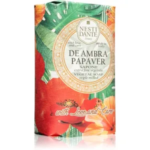 Nesti DanteTriple Milled Vegetal Soap With Love & Care - De Ambra Papaver 250g/8.8oz