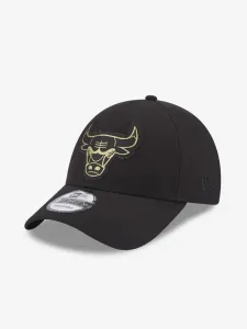 New Era Chicago Bulls Metallic Badge 9Forty Cap Black