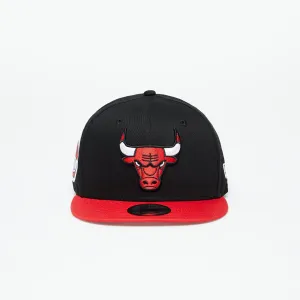 New Era Chicago Bulls Team Side Patch 9Fifty Snapback Cap Black/ Front Door Red #1529107