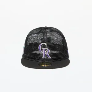 New Era Colorado Rockies Mesh Patch 59FIFTY Fitted Cap Black #1834611