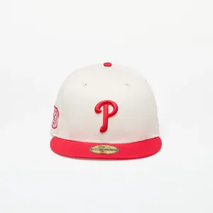 New Era Philadelphia Phillies 59FIFTY Fitted Cap Ivory/ Front Door Red #1834573