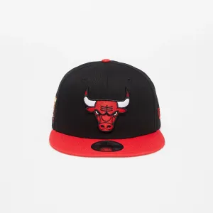 New Era Chicago Bulls Team Patch 9FIFTY Snapback Cap Black/ Red #1190821