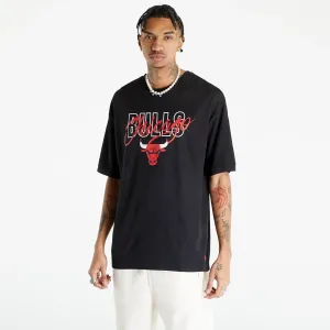 New Era Chicago Bulls NBA Script Oversized T-Shirt Black #1165711