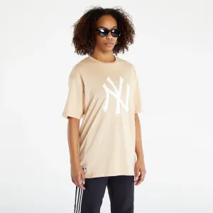 New Era New York Yankees MLB League Essential Oversized T-Shirt Light Beige #1193295