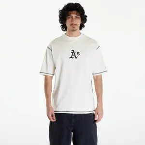 New Era Oakland Athletics MLB World Series Oversized T-Shirt UNISEX Off White/ Dark Green #1820601