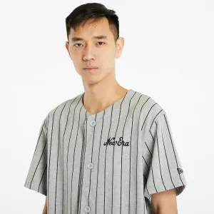New Era Pinstripe Jersey T-Shirt Medium Grey/ Black #1165797