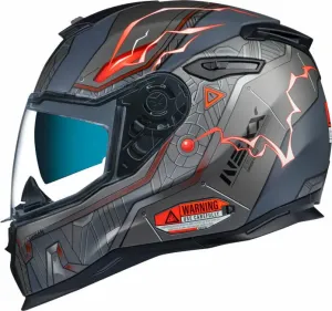 Nexx SX.100 Gigabot Grey/Red MT L Helmet