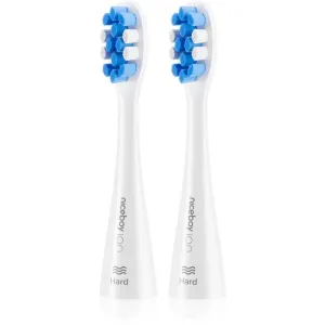 Niceboy ION Hard toothbrush replacement heads White 2 pc