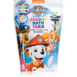 Nickelodeon Paw Patrol Colour Bath Tabs bath product for children 9x16 g