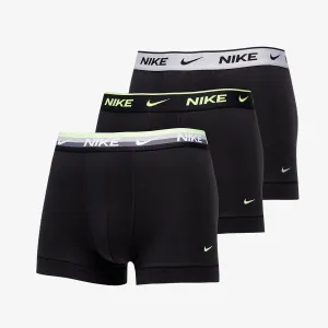 Nike Everyday Cotton Strech Trunk 3-Pack Black/ Stripe Wb #1148430