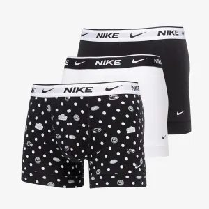 Nike Everyday Cotton Stretch Trunk 3 Pack Sneaker Dot Print/ White/ Black #1199261