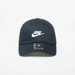 Nike Club Unstructured Futura Wash Cap Black/ White #1852763