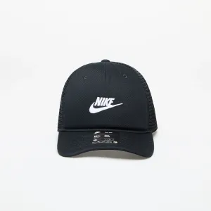 Nike Rise Cap Structured Trucker Cap Black/ Black/ White