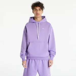 Nike Solo Swoosh Men's French Terry Pullover Hoodie Space Purple/ White #1709424