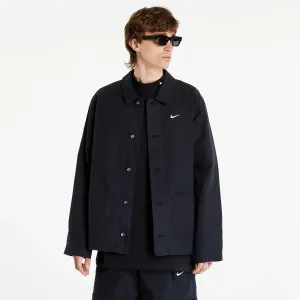 Nike Life Men's Unlined Chore Coat Black/ White #1321792