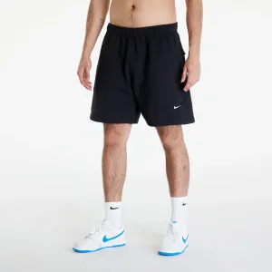 Nike Solo Swoosh Men's Brushed-Back Fleece Shorts Black/ White #1868767