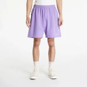 Nike Solo Swoosh Men's French Terry Shorts Space Purple/ White #1392371
