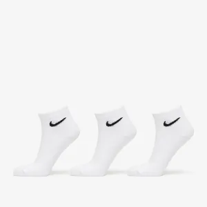 Nike Everyday Lightweight Ankle Socks 3-Pack White #720653