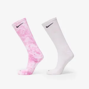 Nike Everyday Plus Cushioned Tie-Dye Crew Socks 2-Pack Multi-Color #1006792