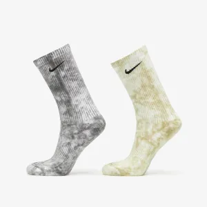 Nike Everyday Plus Cushioned Tie-Dye Crew Socks 2-Pack Multi-Color #1534430