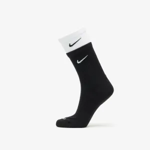Nike Everyday Plus Cushioned Training Crew Socks Black/ White/ Black #1534489