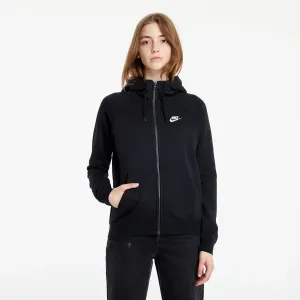 Nike Sportswear W Essential Full-Zip Fleece Hoodie Black/ White #1166035