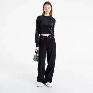 Nike Sportswear Women's Velour Long-Sleeve Top Black/ Anthracite #995928