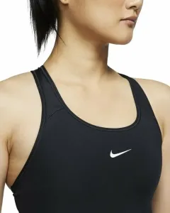 Nike Dri-Fit Swoosh Womens Medium-Support 1-Piece Pad Sports Bra Black/White M Fitness Underwear