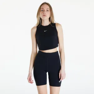 Nike Sportswear Essentials Women's Ribbed Cropped Tank Black/ Sail #1870892