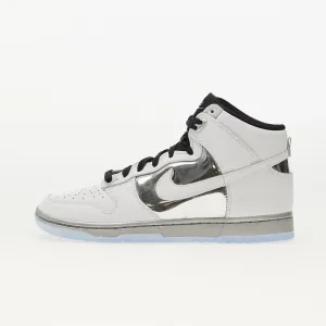Nike W Dunk High SE White/ White - Mettalic Silver #1543355