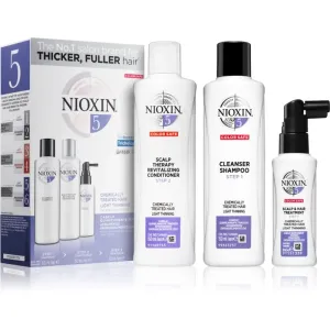 Nioxin System 5 Color Safe Chemically Treated Hair Light Thinning set (for moderate to severe thinning of normal, natural and chemically treated hair)