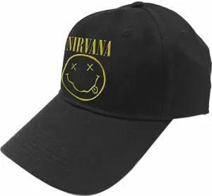 Nirvana Cap Logo & Happy Face Black