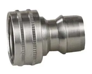 Nito Straight Male Hose Coupling 1/2in Nipple to Threaded, 1/2 in BSP Male, Stainless Steel