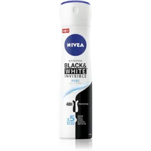 NIVEA Invisible Black & White Pure antiperspirant deodorant that prevents white and yellow stains 150 ml