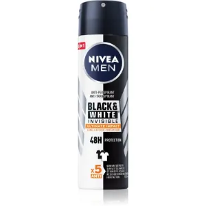 Nivea Men Invisible Black & White antiperspirant spray for men 150 ml