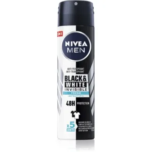 Nivea Men Invisible Black & White antiperspirant spray Fresh 150 ml #229307