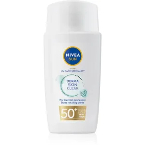Nivea SUN Derma Skin Clear facial sunscreen for skin with imperfections SPF 50+ 40 ml