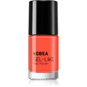 NOBEA Colourful Gel-like Nail Polish gel-effect nail polish shade papaya #N31 6 ml